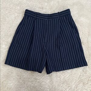 Abercrombie & Fitch Blue Pinstripe Shorts